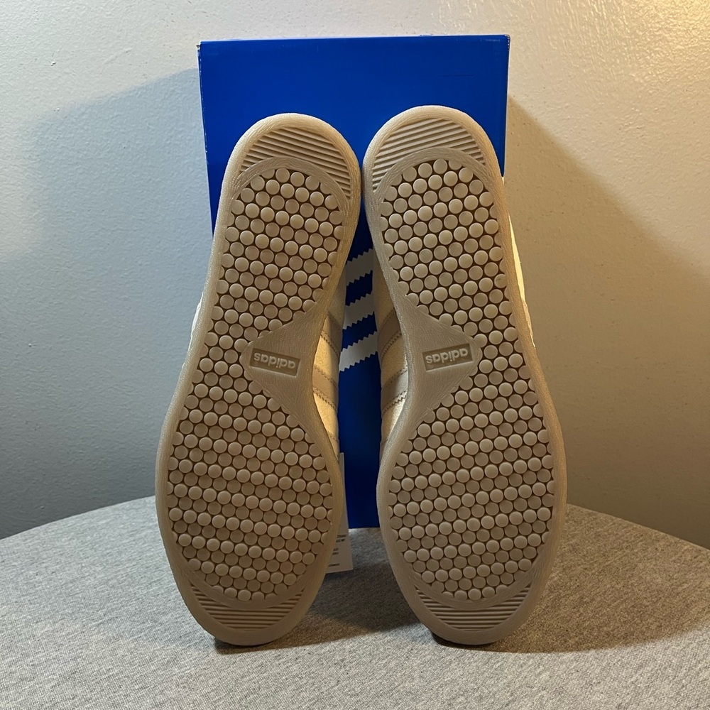 Adidas Tobacco Gruen Cream Bliss White Suede Sneakers Men's Size 10 GX6940​ - Picture 6 of 10